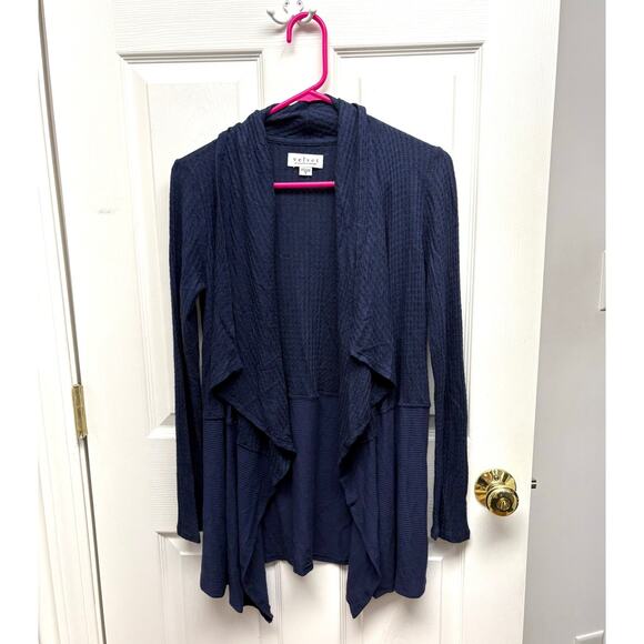 Velvet by Graham & Spencer, Navy Cardigan, Open Front,NWOT, Woman's Size S - Picture 1 of 4